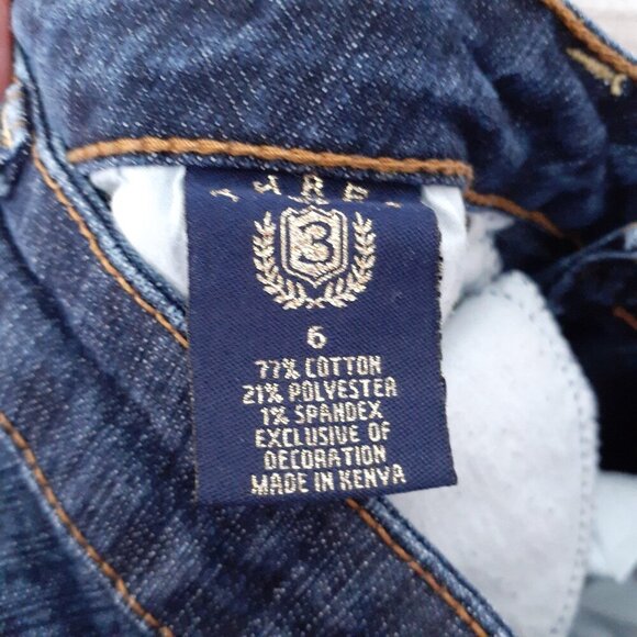 Thre3 Womens Bootcut Jeans Size 6 Dark Wash Embroidered Pockets 373 - Picture 4 of 5